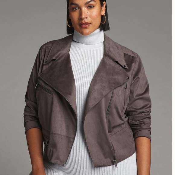 NWT Anthropologie Hutch grey moto jacket - Picture 1 of 13